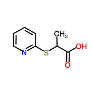 2-(吡啶-2-基硫代)丙酸结构式_32002-78-1结构式