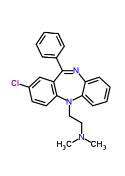 2-Chloro-5-[2-(dimethylamino)ethyl ]-11-phenyl-5h-dibenzo[b,e][1,4]diazepine Structure,32047-66-8Structure