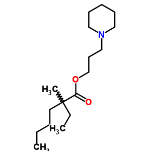 2-Ethyl-2-methylhexanoic acid 3-piperidinopropyl ester Structure,32051-68-6Structure