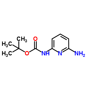 6-氨基吡啶-2-氨基甲酸叔丁酯结构式_322690-31-3结构式