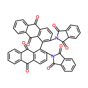 2-[1-[2-(1,3-二氧代异吲哚-2-基)-9,10-二氧代-蒽-1-基]-9,10-二氧代-蒽-2-基]异吲哚-1,3-二酮结构式_32495-71-9结构式