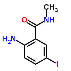 2-氨基-5-碘-n-甲基-苯甲酰胺结构式_32615-70-6结构式