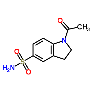 1-乙酰基-5-吲哚啉磺酰胺结构式_3264-38-8结构式