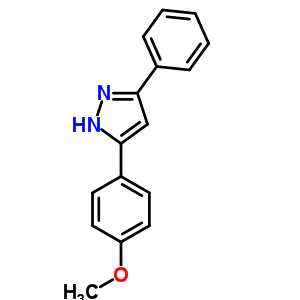 3-(4-甲氧基-苯基)-5-苯基-1H-吡唑结构式_32664-28-1结构式