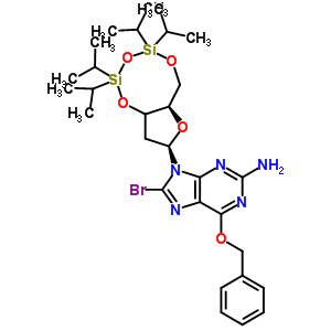 二基)-beta-d-2"-脱氧呋喃核糖基]鸟嘌呤结构式_328394-26-9结构式