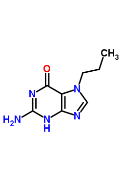 2-氨基-7-丙基-3H-嘌呤-6-酮结构式_33016-34-1结构式