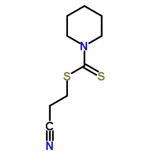 3-(哌啶-1-羰基硫代磺酰基)丙腈结构式_33032-83-6结构式