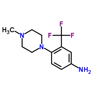 4-(4-甲基-哌嗪-1-基)-3-三氟甲基-苯胺结构式_330796-48-0结构式