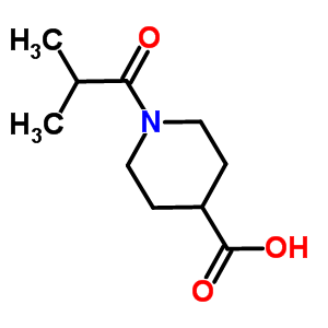 1-Isobutyryl-4-piperidinecarboxylic acid Structure,330985-26-7Structure