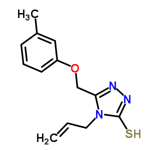 4-烯丙基-5-[(3-甲基苯氧基)甲基]-4H-1,2,4-噻唑-3-硫醇结构式_331272-48-1结构式