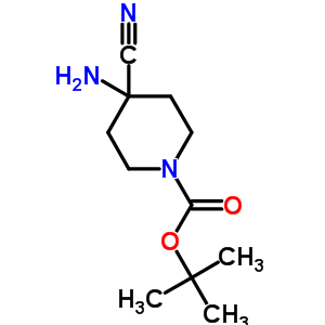 4-氨基-4-氰基-哌啶-1-羧酸叔丁酯结构式_331281-25-5结构式