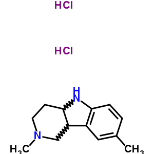 2,8-二甲基-2,3,4,4a,5,9b-六氢-1H-吡啶并-[4,3-b]吲哚双盐酸盐结构式_33162-17-3结构式