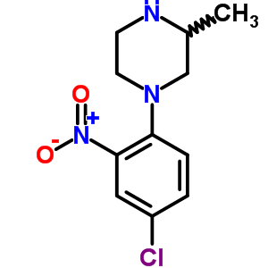 1-(4-氯-2-硝基苯基)-3-甲基哌嗪盐酸盐结构式_331657-28-4结构式