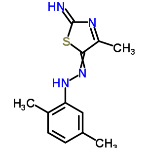 N-[(2-亚氨基-4-甲基-1,3-噻唑-5-基)氨基]-2,5-二甲基-苯胺结构式_33175-03-0结构式
