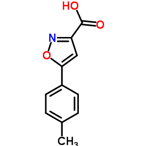 5-p-tolylisoxazole-3-carboxylic acid Structure,33282-21-2Structure