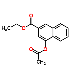 4-(乙酰基氧基)-2-萘羧酸乙酯结构式_33295-46-4结构式