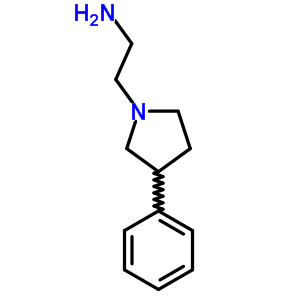 2-(3-苯基-1-吡咯烷)-乙胺结构式_33304-29-9结构式