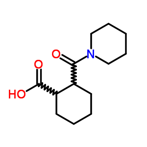 2-(哌啶-1-基羰基)环己烷羧酸结构式_333437-34-6结构式