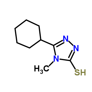 5-环己基-4-甲基-4H-1,2,4-噻唑-3-硫醇结构式_335220-81-0结构式