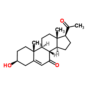 3-Beta-羟基-5-孕烯-7,20-二酮结构式_33530-84-6结构式