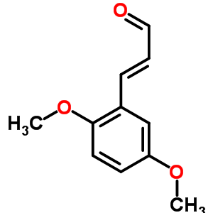 3-(2,5-二甲氧基苯基)-2-丙烯醛结构式_33538-93-1结构式