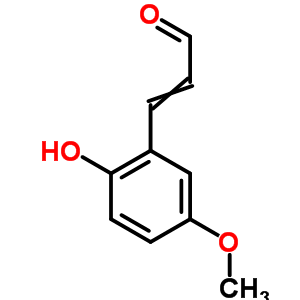 3-(2-羟基-5-甲氧基苯基)-2-丙烯醛结构式_33538-99-7结构式