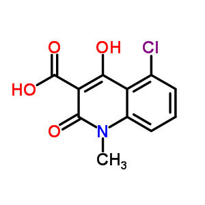 5-氯-1,2-二氢-4-羟基-1-甲基-2-氧代-3-喹啉羧酸结构式_335640-50-1结构式