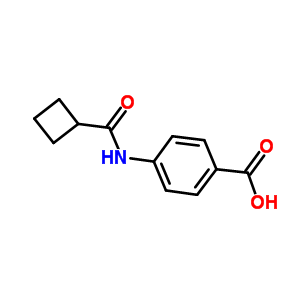 4-[(环丁基羰基)氨基]苯甲酸结构式_33582-66-0结构式