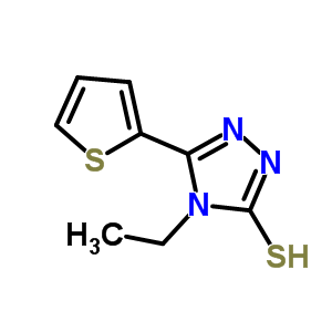4-乙基-5-噻吩-2-基-4H-1,2,4-噻唑-3-硫醇结构式_337473-17-3结构式