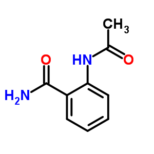 2-(乙酰基氨基)苯羧酰胺结构式_33809-77-7结构式