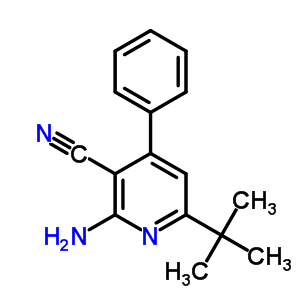 2-氨基-6-(叔丁基)-4-苯基烟腈结构式_338793-72-9结构式