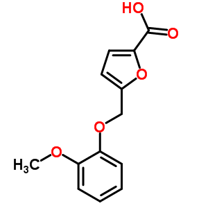 5-(2-甲氧基-苯氧基甲基)-呋喃-2-羧酸结构式_339292-54-5结构式