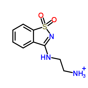 N-*1*-(1,1-二氧代-1H-1lambda*6*-苯并[d]异噻唑-3-基)-乙烷-1,2-二胺结构式_340018-25-9结构式