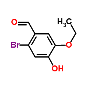 2-溴-5-乙氧基-4-羟基苯甲醛结构式_340216-58-2结构式