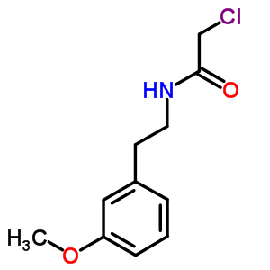 2-氯-n-[2-(3-甲氧基苯基)乙基]乙酰胺结构式_34162-12-4结构式