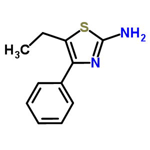 5-乙基-4-苯基-1,3-噻唑-2-胺结构式_34176-47-1结构式