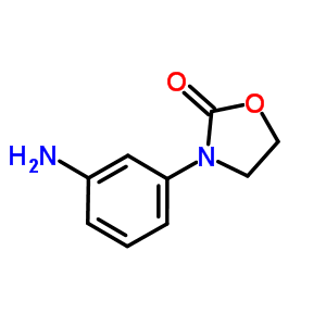 3-(3-氨基苯)-1,3-恶唑烷-2-酮结构式_34232-43-4结构式