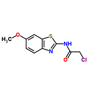 2-氯-n-(6-甲氧基-苯并噻唑-2-基)-乙酰胺结构式_3427-30-3结构式