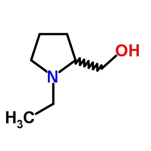 (1-乙基吡咯烷-2-基)甲醇结构式_3433-34-9结构式