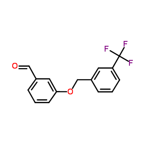 3-{[3-(三氟甲基)苄基]氧基}苯甲醛结构式_343604-08-0结构式
