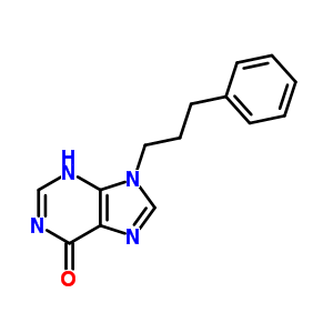 9-(3-苯基丙基)-3H-嘌呤-6-酮结构式_34396-76-4结构式