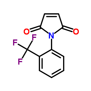 1-(2-Trifluoromethyl-phenyl)-pyrrole-2,5-dione Structure,34520-59-7Structure