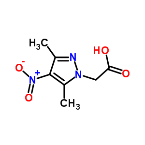 (3,5-二甲基-4-硝基-1H-吡唑-1-基)乙酸结构式_345637-69-6结构式