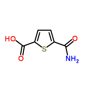5-(氨基羰基)噻吩-2-羧酸结构式_345992-88-3结构式