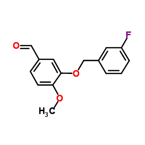 3-[(3-氟苄基)氧基]-4-甲氧基苯甲醛结构式_346459-53-8结构式