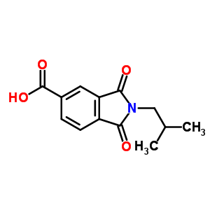 2-异丁基-1,3-二氧代-2,3-二氢-1H-异吲哚-5-羧酸结构式_346716-89-0结构式