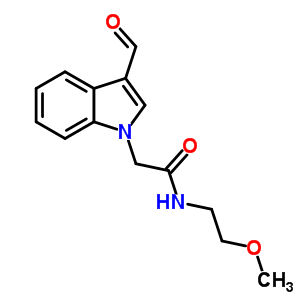 2-(3-Formyl-indol-1-yl)-n-(2-methoxy-ethyl)-acetamide Structure,347319-85-1Structure