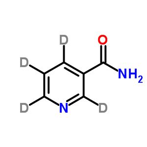 烟酰胺-D4结构式_347841-88-7结构式