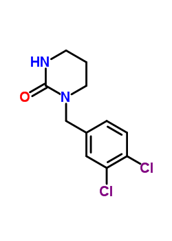 1-(3,4-Dichlorobenzyl)-3,4,5,6-tetrahydro-2(1h)-pyrimidone Structure,34790-06-2Structure