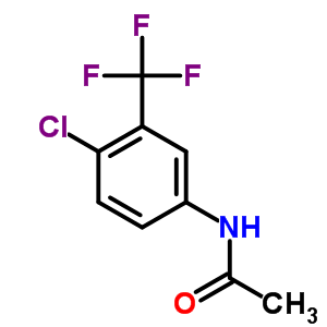 N-[4-氯-3-(三氟甲基)苯基]-乙酰胺结构式_348-90-3结构式